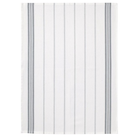 Lot de 2 torchons rayés gris Stone – 100 % coton – 50 x 70 cm