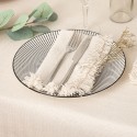 Lot de 2 serviettes de table à franges en coton – Collection Mahas