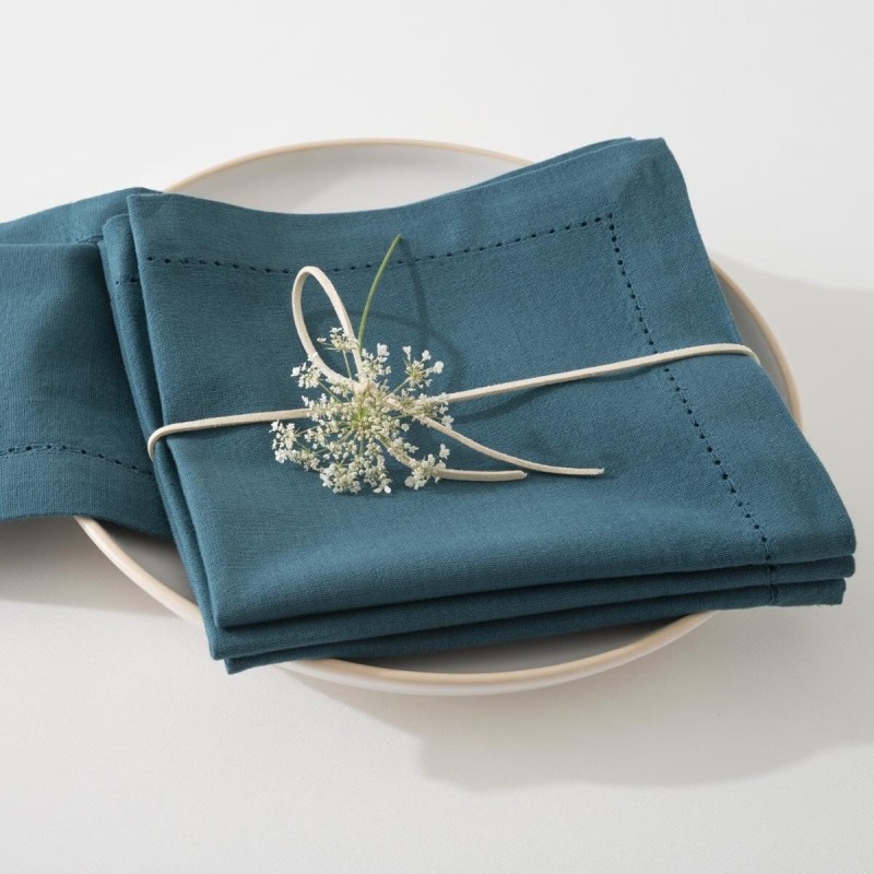 Lot de 4 serviettes de table en coton – Collection Clarté, élégance naturelle